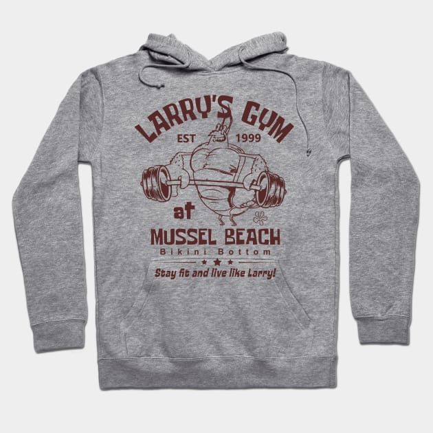 Larry's Gym At Mussel Beach Hoodie by Bigfinz